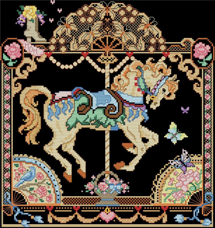 Mother's May Fancy Carousel Horse